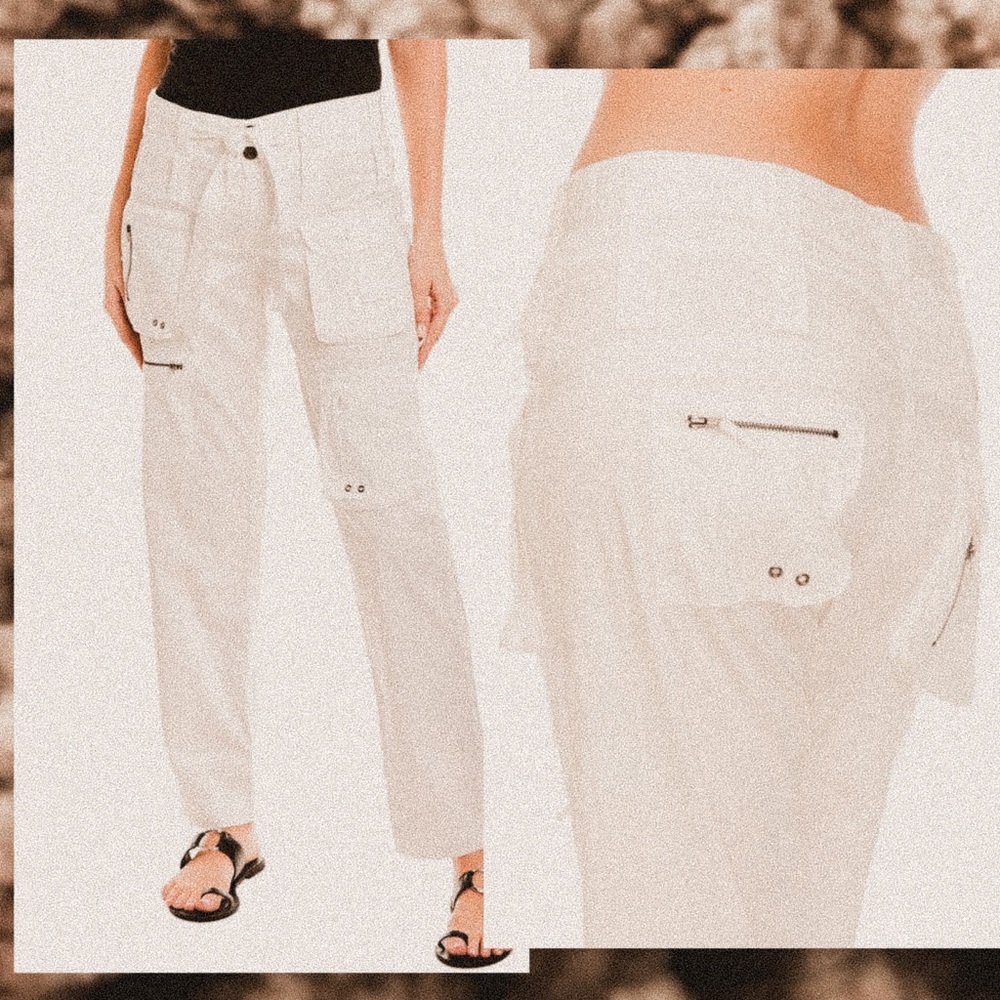 Johnny Was Pete & Greta Tyla white Cargo Pants
NWOT size 6